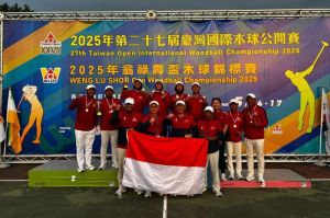 Tim Woodball Indonesia meraih satu medali emas dan dua medali perak dalam ajang bergengsi Taiwan Open 2025. (Dok. Tim Woodball Indonesia )