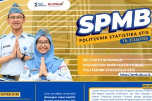 SPMB STIS 2025 (Seleksi Penerimaan Mahasiswa Baru Sekolah Tinggi Ilmu Statistik) segera dibuka.(Tangkap layar laman STIS)