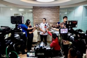 Kepala PCO Hasan Nasbi di Kantor PCO, Jakarta, Senin (19/5/2025).(PCO)