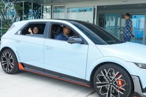 ITB merasakan pengalaman berkendara di dalam Hyundai Ioniq 5 N produksi HMMI.(HMMI)