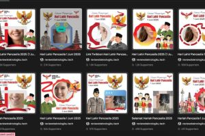 Ilustrasi Twibbon Hari Lahir Pancasila (Kompas.com/soffyaranti)