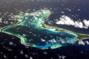 Pulau Diego Garcia, salah satu pulau di Kepulauan Chagos. Pemerintah Inggris secara resmi menyerahkan wilayah kekuasaannya di Kepulauan Chagos kepada Mauritius, Kamis (22/5/2025).