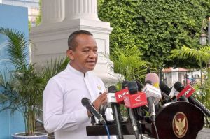 Menteri ESDM Bahlil Lahadalia di Istana Merdeka, Jakarta, Jumat (23/5/2025) (KOMPAS.com/Rahel )