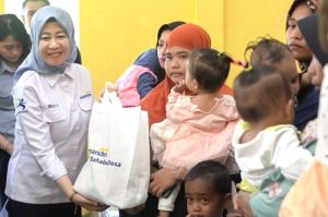 Bank Mandiri melalui program Mandiri Sahabat Desa merangkul 200 keluarga risiko stunting yang tersebar di 8 kecamatan di Kota Palu.(DOK. BANK MANDIRI)