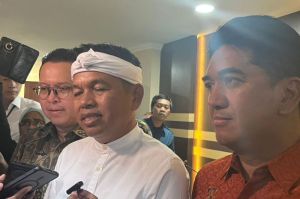 Gubernur Jawa Barat Dedi Mulyadi di Universitas Indonesia, Kota Depok, Selasa (27/5/2025).(KOMPAS.com/DINDA AULIA RAMADHANTY)