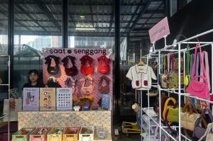 Beberapa booth yang hadir meramaikan acara Brightspot Market 2025 di Landmark Centre, Jakarta Pusat, Rabu (28/5/2025).(KOMPAS.com/DEVI PATTRICIA)