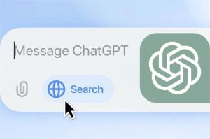 tampilan aplikasi ChatGPT mobile dengan fitur browsing aktif di layar smartphone