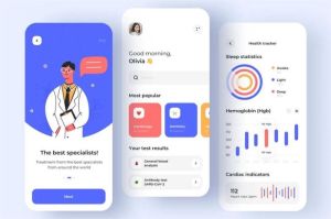 ilustrasi aplikasi kesehatan mental berbasis AI di smartphone