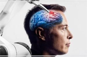 ilustrasi chip neuromorfik dengan jaringan saraf menyerupai otak manusia