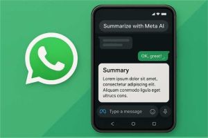 ilustrasi fitur AI WhatsApp untuk ringkasan percakapan otomatis