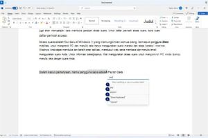 ilustrasi fitur dikte suara otomatis di Microsoft Word dengan bantuan AI