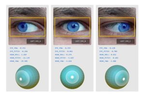ilustrasi pelacakan mata dengan teknologi sensor digital