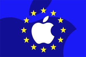 ilustrasi riset AI Apple di Eropa dengan fokus pada privasi