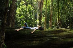 healing ekstrem tidur di hutan