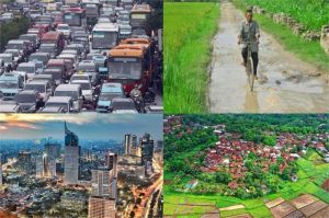 fenomena urbanisasi dan ketimpangan pembangunan antara desa dan kota di Indonesia