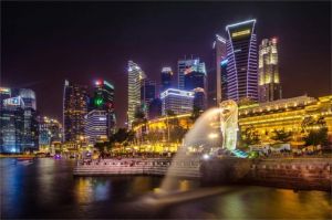 ilustrasi sistem smart city IoT di Singapura