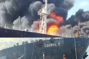 Kapal Tanker Federal II Terbakar di Batam, 4 Orang Tewas