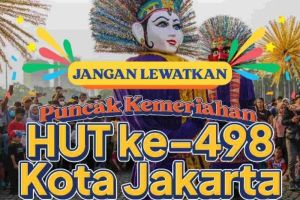 Ragam Budaya Jakarta Meriahkan HUT ke-498 di Taman Lapangan Banteng