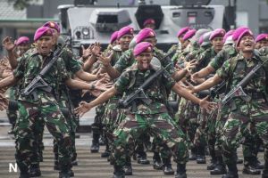 Semangat Prajurit Marinir Didorong oleh Panglima Kogabwilhan I di Natuna