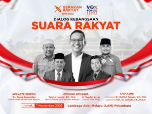 Gerakan Rakyat Gelar Pelantikan dan Vox Populi di Pekanbaru Riau, Anies Hadir sebagai Pembicara Utama