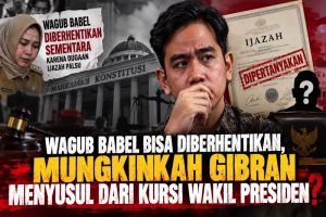 Wagub Babel Diberhentikan, Mungkinkah Gibran Menyusul dari Kursi Wakil Presiden?