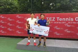 Ganda Tennis Christopher Rungkat dan Justin Barki Juara TEZ Tennis Open 2017
