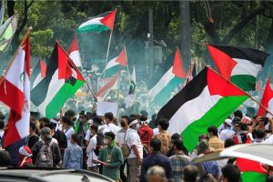 Aksi Bela Palestina Mahasiswa MUhammadiyah