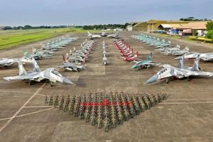 Pangkalan TNI AU Lanud Dhomber Siapkan Atraksi Pesawat di Udara IKN Untuk Merayakan HUT Ke-79 RI