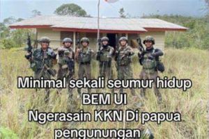 TNI Tantang BEM UI untuk KKN di Papua dan Kritik Terhadap Pelanggaran HAM
