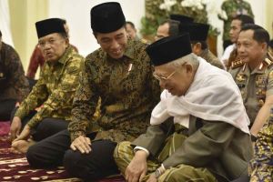 Jokowi dan Ma’ruf Amin Hadiri Salat Idulfitri 1445 H di Masjid Istiqlal