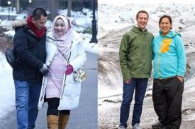 Berbanding Terbalik, Penampilan Istri Bos Facebook dan First Travel
