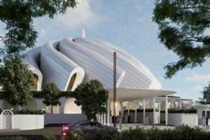 Mengagumkan Keindahan Masjid Negara IKN Berkubah Sorban dan Dikelilingi Air