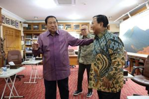 Silaturahmi SBY di Cikeas: Prabowo Ungkap Perjalanan Lebaran