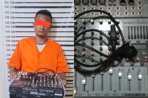 Gagal Mencuri Kotak Amal, Pria Curi Sound System Masjid