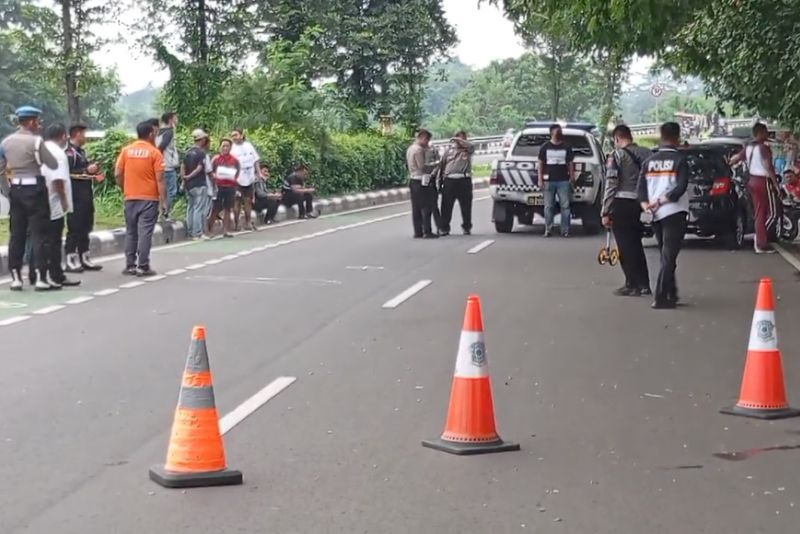 Anggota Brimob Tabrak Dua Warga Hingga Tewas di Pakansari