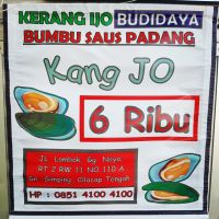 Kerang Ijo Budidaya Bumbu Saus Padang Kang Jo Cilacap